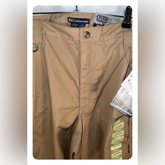 5.11 Tactical Pro series Pants. Tan in color. Size 38 waist 34 inseam - Picture 5 of 11